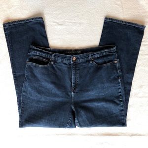 Land’s End High Rise Straight Jean Blue Rinse